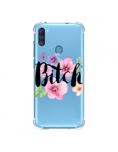 Coque Samsung Galaxy A11 et M11 Bitch Flower Fleur Transparente - Maryline Cazenave