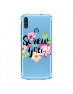 Coque Samsung Galaxy A11 et M11 Screw you Flower Fleur...