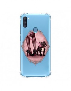 Coque Samsung Galaxy A11 et M11 Lady Jambes Chien Bulldog...