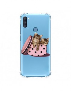 Coque Samsung Galaxy A11 et M11 Chaton Chat Kitten Boite...