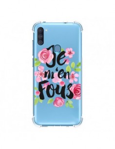 Coque Samsung Galaxy A11 et M11 Je M'en Fous Fleurs...