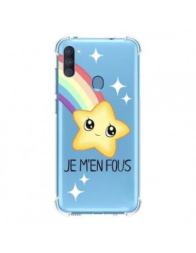 Coque Samsung Galaxy A11 et M11 Etoile Je M'en Fous Transparente - Maryline Cazenave