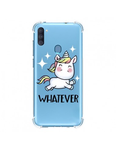 Coque Samsung Galaxy A11 et M11 Licorne Whatever Transparente - Maryline Cazenave