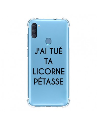 Coque Samsung Galaxy A11 et M11 Tué Licorne Pétasse Transparente - Maryline Cazenave