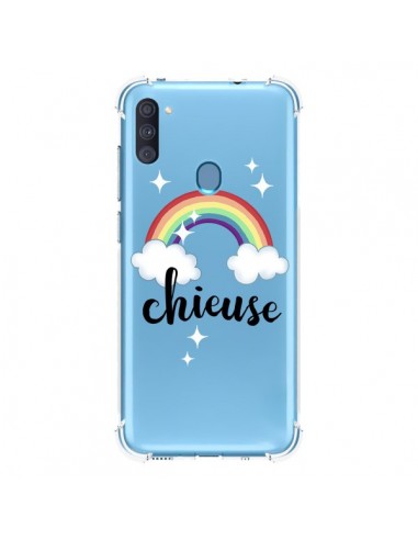 Coque Samsung Galaxy A11 et M11 Chieuse Arc En Ciel Transparente - Maryline Cazenave