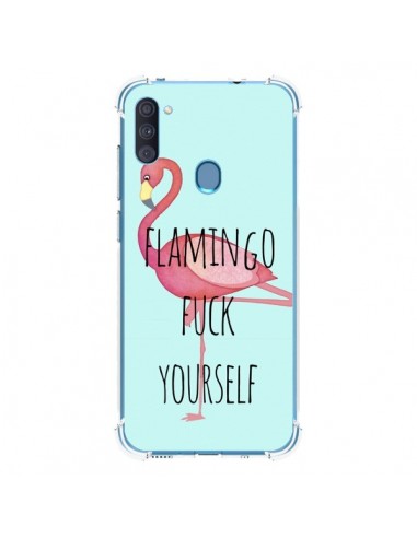Coque Samsung Galaxy A11 et M11 Flamingo Fuck Yourself - Maryline Cazenave