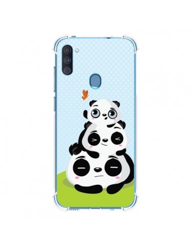 Coque Samsung Galaxy A11 et M11 Panda Famille - Maria Jose Da Luz