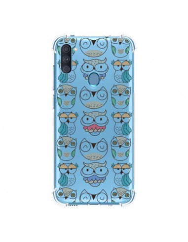 Coque Samsung Galaxy A11 et M11 Chouettes Owl Hibou Transparente - Maria Jose Da Luz