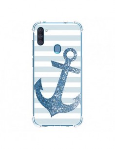 Coque Samsung Galaxy A11 et M11 Ancre Bleu Navire -...