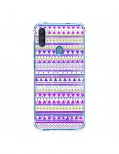 Coque Samsung Galaxy A11 et M11 Bandana Violet Azteque -...