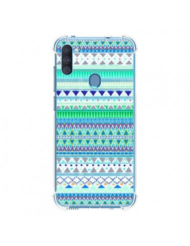 Coque Samsung Galaxy A11 et M11 Chenoa Bleu Azteque - Monica Martinez