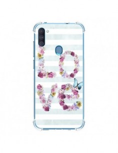 Coque Samsung Galaxy A11 et M11 Love Fleurs Flower -...