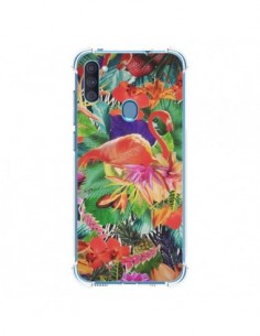 Coque Samsung Galaxy A11 et M11 Tropical Flamant Rose -...