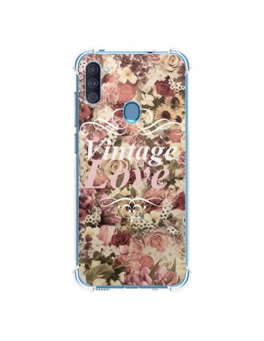 Coque Samsung Galaxy A11 et M11 Vintage Love Flower - Monica Martinez