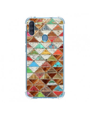 Coque Samsung Galaxy A11 et M11 Love Pattern Triangle - Maximilian San