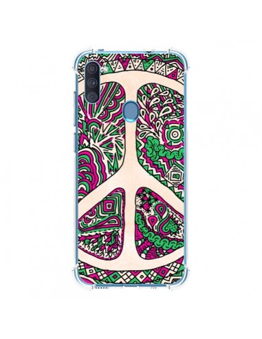 Coque Samsung Galaxy A11 et M11 Peace and Love Azteque Vainilla - Maximilian San