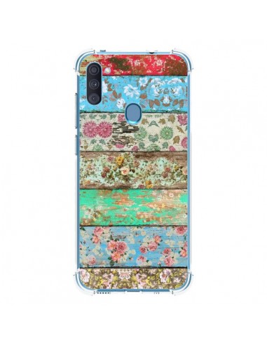 Coque Samsung Galaxy A11 et M11 Rococo Style Bois Fleur - Maximilian San