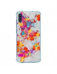 Coque Samsung Galaxy A11 et M11 Terre Map Monde Mother...