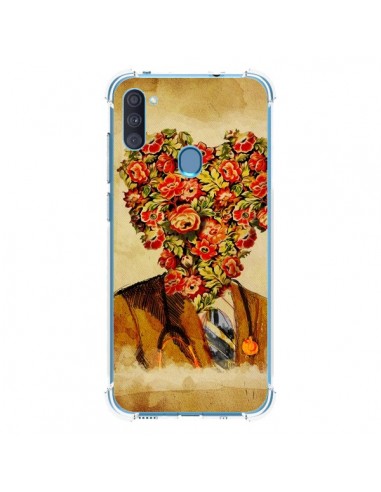 Coque Samsung Galaxy A11 et M11 Docteur Love Fleurs - Maximilian San