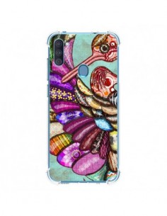 Coque Samsung Galaxy A11 et M11 Paon Multicolore Eco Bird...