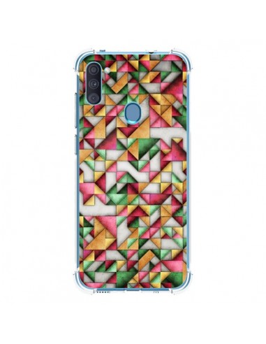 Coque Samsung Galaxy A11 et M11 Azteque Triangle Geometric World - Maximilian San