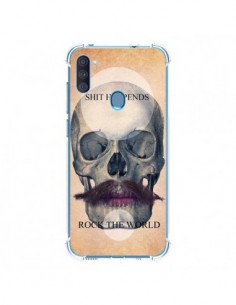 Coque Samsung Galaxy A11 et M11 Rock Skull Tête de Mort -...