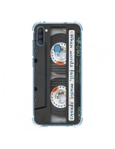 Coque Samsung Galaxy A11 et M11 Cassette Words K7 - Maximilian San