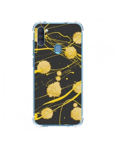 Coque Samsung Galaxy A11 et M11 Gold Splash Peinture Art - Maximilian San