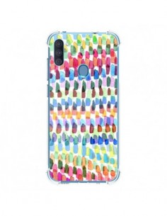Coque Samsung Galaxy A11 et M11 Artsy Strokes Stripes...