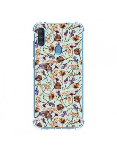 Coque Samsung Galaxy A11 et M11 Dry Blue Flowers - Ninola Design