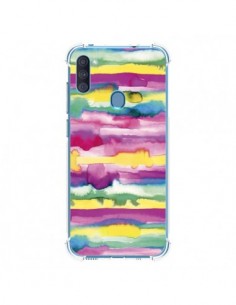 Coque Samsung Galaxy A11 et M11 Gingham Vichy Pink -...