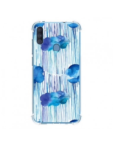 Coque Samsung Galaxy A11 et M11 Rain Stitches Neon - Ninola Design