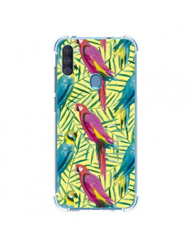 Coque Samsung Galaxy A11 et M11 Tropical Monstera Leaves Multicolored - Ninola Design