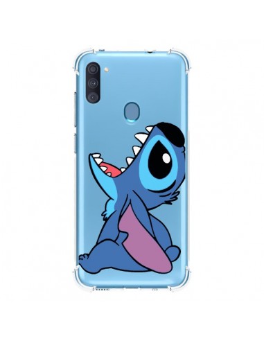 Coque Samsung Galaxy A11 et M11 Stitch de Lilo et Stitch Transparente