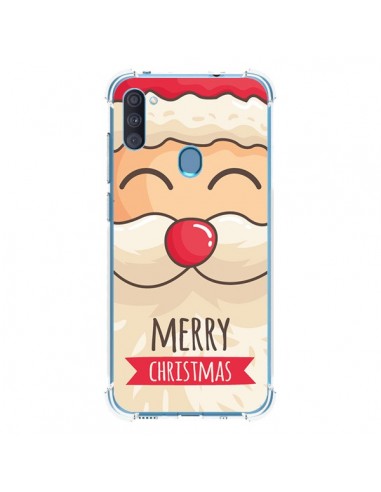Coque Samsung Galaxy A11 et M11 Moustache du Père Noël Merry Christmas - Nico