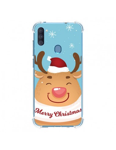 Coque Samsung Galaxy A11 et M11 Renne de Noël Merry Christmas - Nico