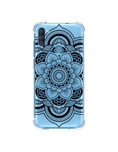 Coque Samsung Galaxy A11 et M11 Mandala Noir Azteque Transparente - Nico