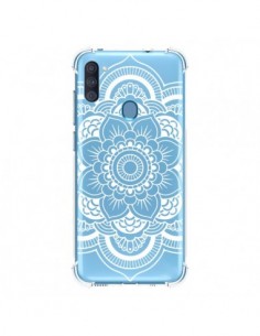 Coque Samsung Galaxy A11 et M11 Mandala Blanc Azteque...
