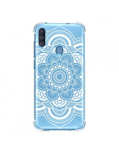 Coque Samsung Galaxy A11 et M11 Mandala Blanc Azteque Transparente - Nico