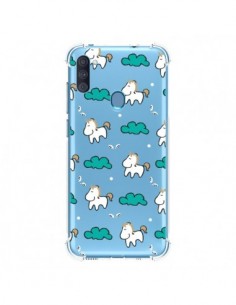 Coque Samsung Galaxy A11 et M11 Licorne et Nuages...