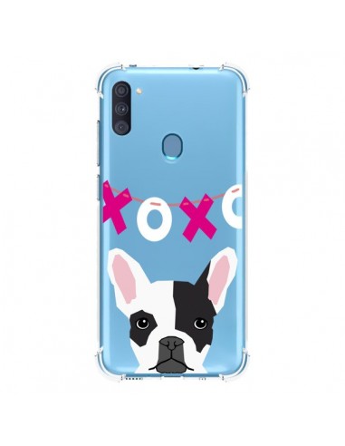 Coque Samsung Galaxy A11 et M11 Bulldog Français XoXo Chien Transparente - Pet Friendly