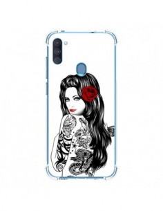 Coque Samsung Galaxy A11 et M11 Tattoo Girl Lolita -...