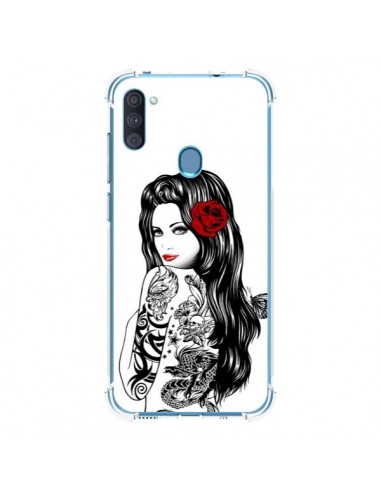 Coque Samsung Galaxy A11 et M11 Tattoo Girl Lolita - Rachel Caldwell