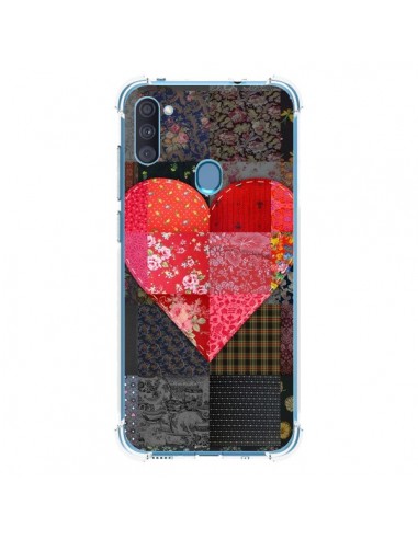 Coque Samsung Galaxy A11 et M11 Coeur Heart Patch - Rachel Caldwell