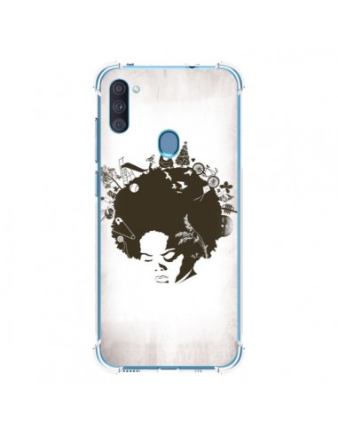 Coque Samsung Galaxy A11 et M11 Childhood Garden Afro - Rachel Caldwell