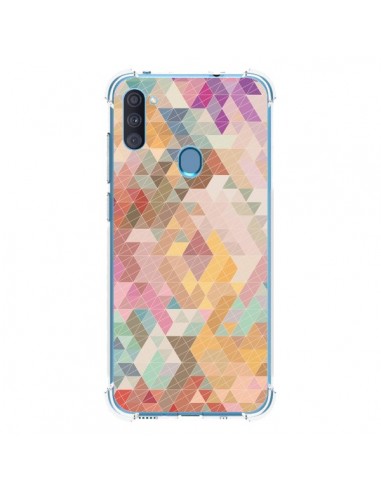 Coque Samsung Galaxy A11 et M11 Azteque Pattern Triangles - Rachel Caldwell