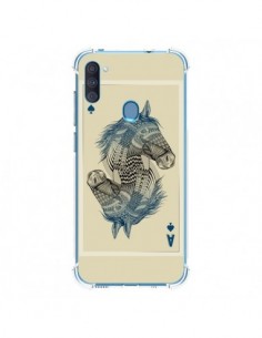 Coque Samsung Galaxy A11 et M11 Cheval Carte Jeu Horse As...