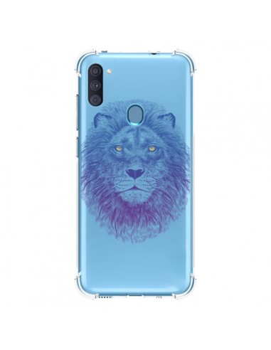 Coque Samsung Galaxy A11 et M11 Lion Animal Transparente - Rachel Caldwell