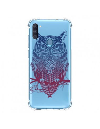 Coque Samsung Galaxy A11 et M11 Hibou Chouette Owl Transparente - Rachel Caldwell