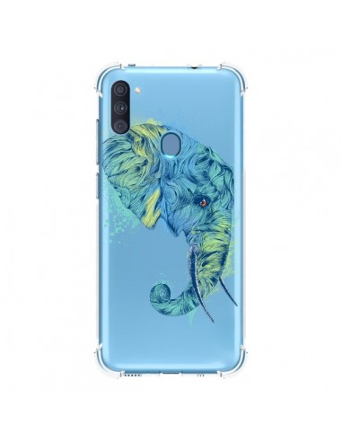 Coque Samsung Galaxy A11 et M11 Elephant Elefant Transparente - Rachel Caldwell